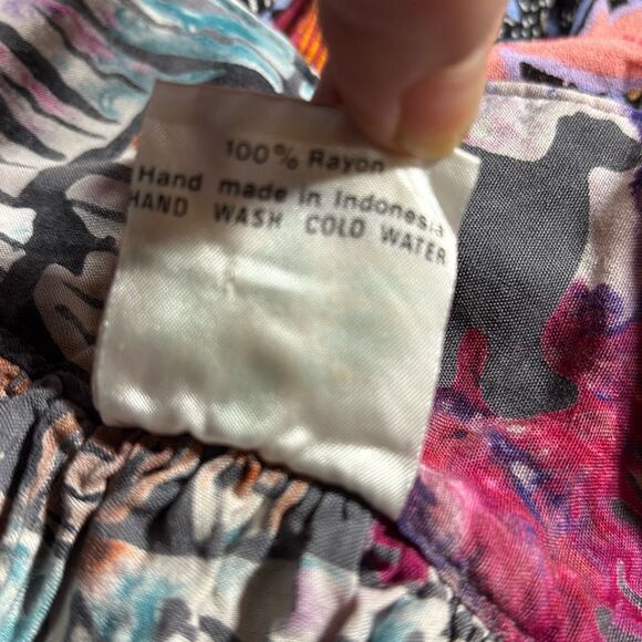 Vintage 3-Piece Dalila Indonesian Skirt & Bikini Set Beachwear Hippy Boho Small - Picture 14 of 15